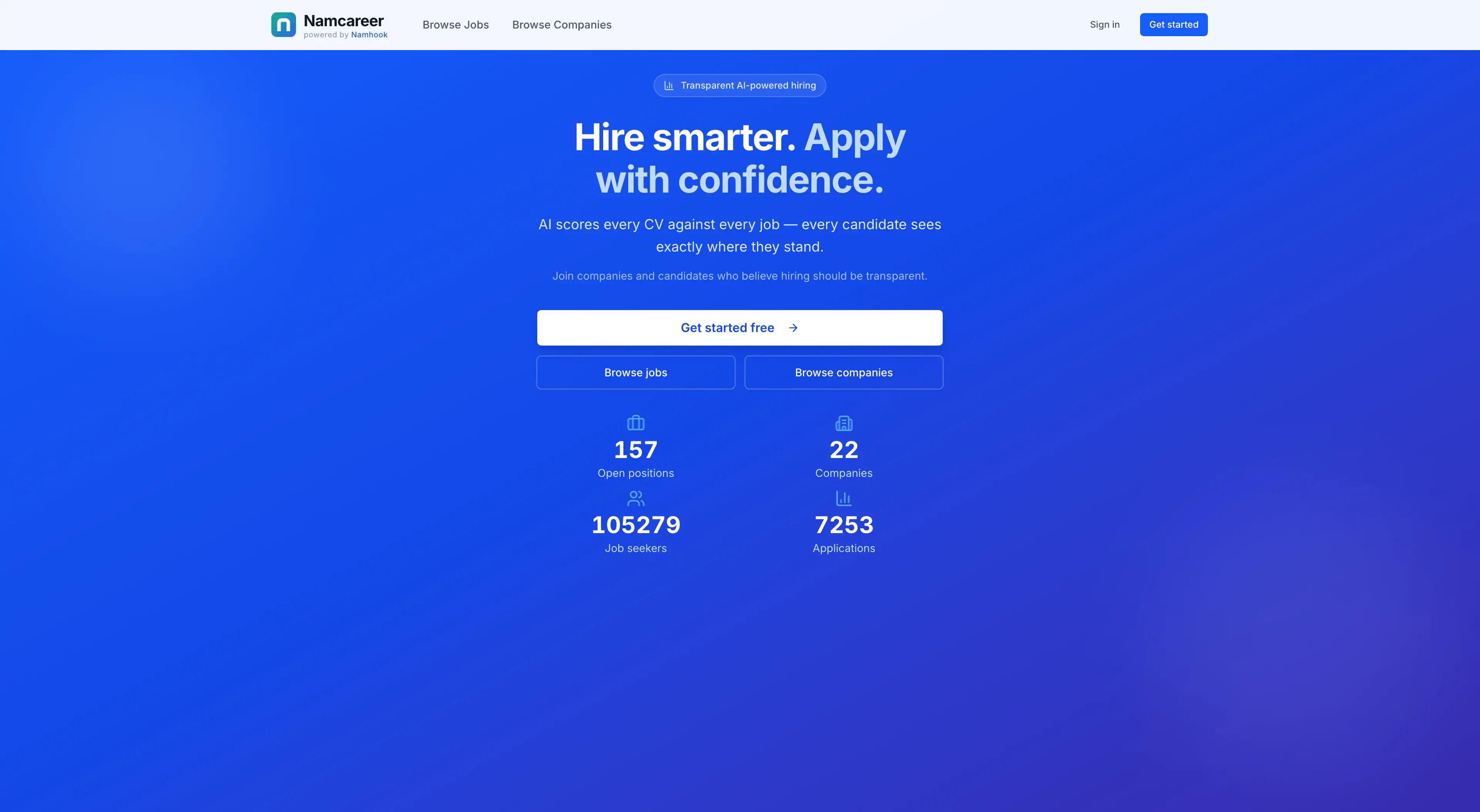 Nam Careers project preview